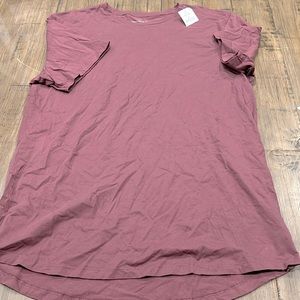 NWT Mens XL Cotton On Aged Wine Colored Short Sleeve Shirt